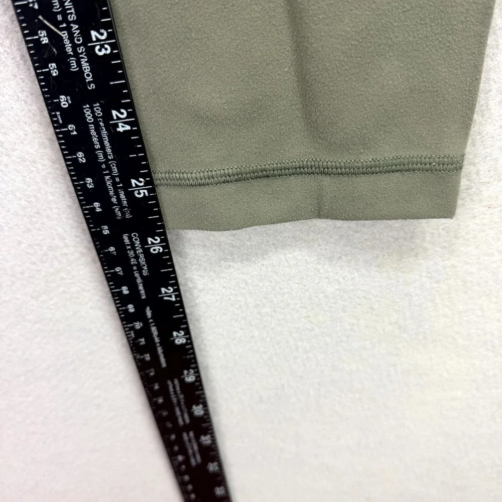 Lululemon Align Crop Leggings Womens‎ 12 Fits 30x26* Green Base Layer High Waist